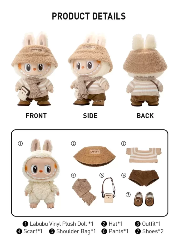 THE MONSTERS – DRESS BE LATTE – Peluche in vinile