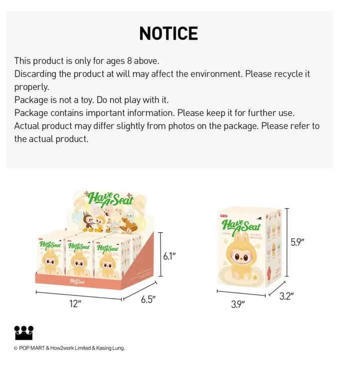 THE MONSTERS – Have A Seat Vinyl Plush Blind Box THE MONSTERS – Have A Seat Vinyl Plush Blind Box