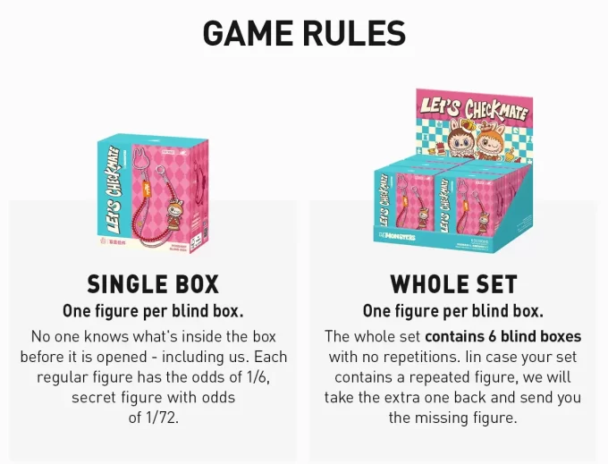 THE MONSTERS Let’s Checkmate Series – Ciondolo Blind Box