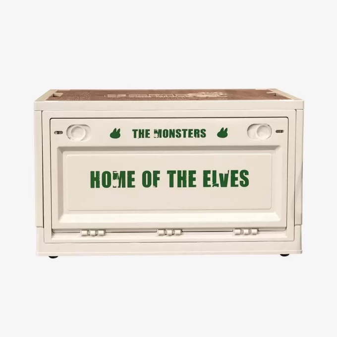 THE MONSTERS Serie Home Of The Elves – Scatola portaoggetti (bianca, verde e blu)
