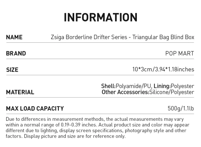 Zsiga Borderline Drifter Series – Scatola cieca con borsa triangolare Zsiga Borderline Drifter Series – Scatola cieca con borsa triangolare
